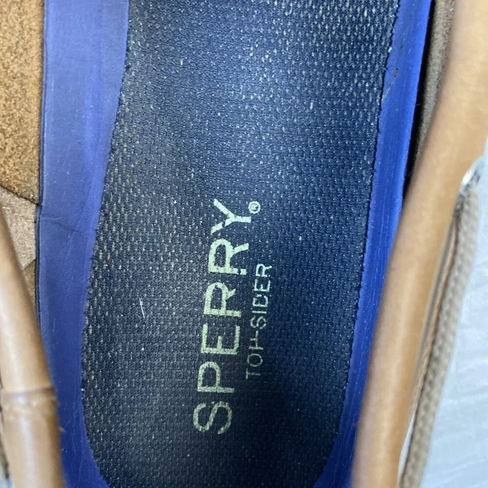 Sperry Top Sider Men’s 13 Medium Intrepid Dark‎ Tan Very Good Condition 0276308